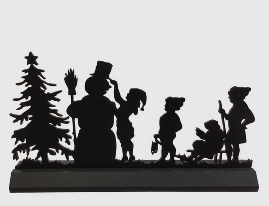 11" Wooden" Decorating Frosty the Snowman" Silhouette Décor