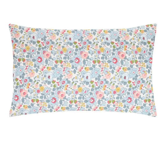 Coco and Wolf Betsy Grey Pillowcase with Liberty Fabric