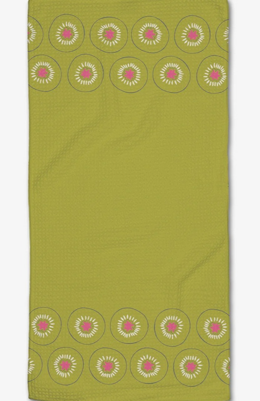 Geometry Kiwi Kraze Tea Towel