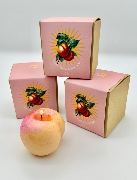 ESH Peach Soy Candle, infused with Peach Blossom