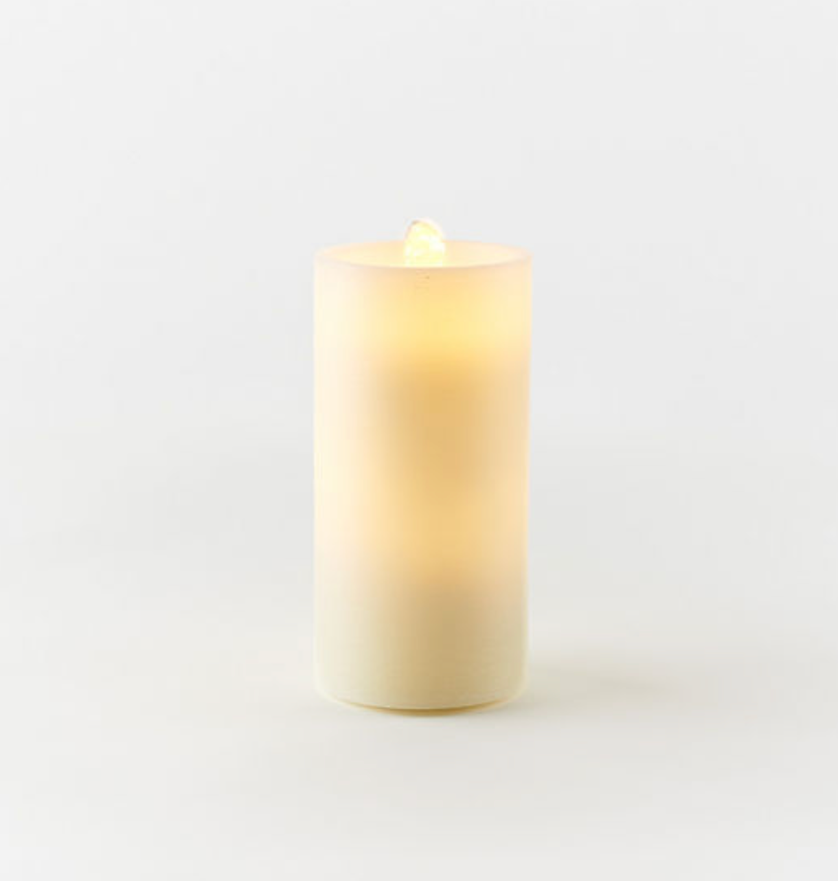 Cream Water Wick LED Pillar Candle Fountain