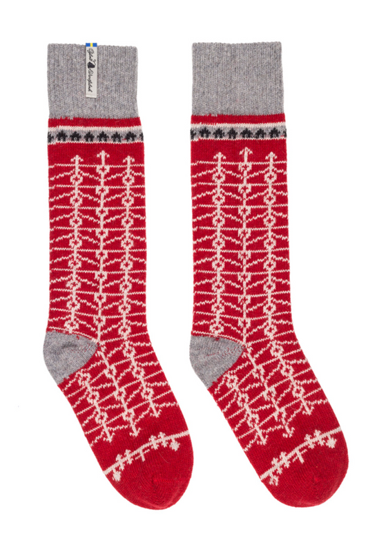 EKSHÄRAD RÖD, WOOLSOCK (Women's size medium 38-41)