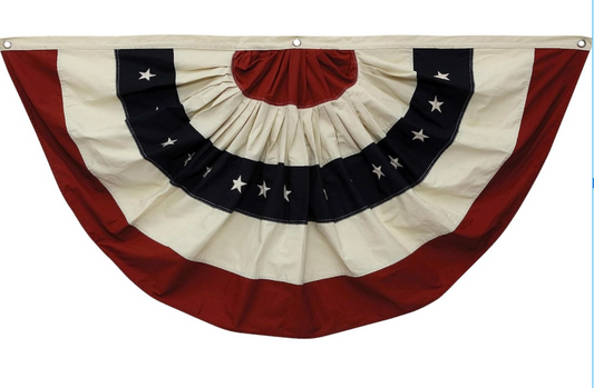 Fabric Flag Wall Décor in Half Circle Bunting